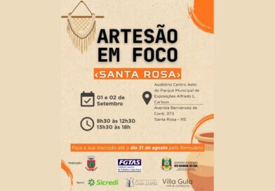 Seminário Artesão em Foco será realizado em Santa Rosa Seminário Artesão em Foco será realizado em Santa Rosa
