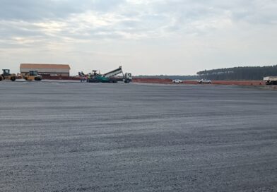Obra do novo aeroporto de Santa Rosa está cerca de 70% concluída