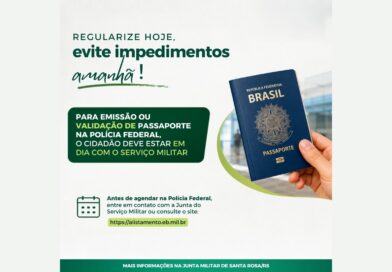 Regularize sua situação militar antes de solicitar o passaporte Regularize sua situação militar antes de solicitar o passaporte