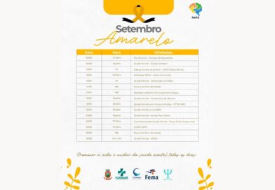 Setembro Amarelo terá programação especial em Santa Rosa