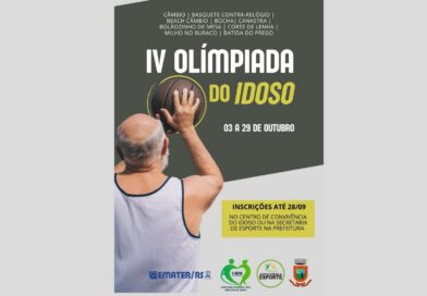 IV Olimpíada do Idoso está com inscrições abertas em Santa Rosa IV Olimpíada do Idoso está com inscrições abertas em Santa Rosa