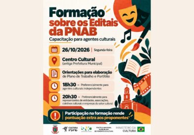 Formação sobre os Editais da PNAB – Ciclo 2 vai acontecer na próxima segunda-feira Formação sobre os Editais da PNAB – Ciclo 2 vai acontecer na próxima segunda-feira