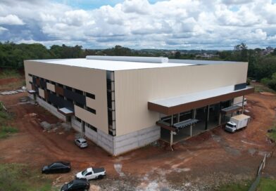 Obra do Novo Ginásio Municipal avança na Av. América Obra do Novo Ginásio Municipal avança na Av. América